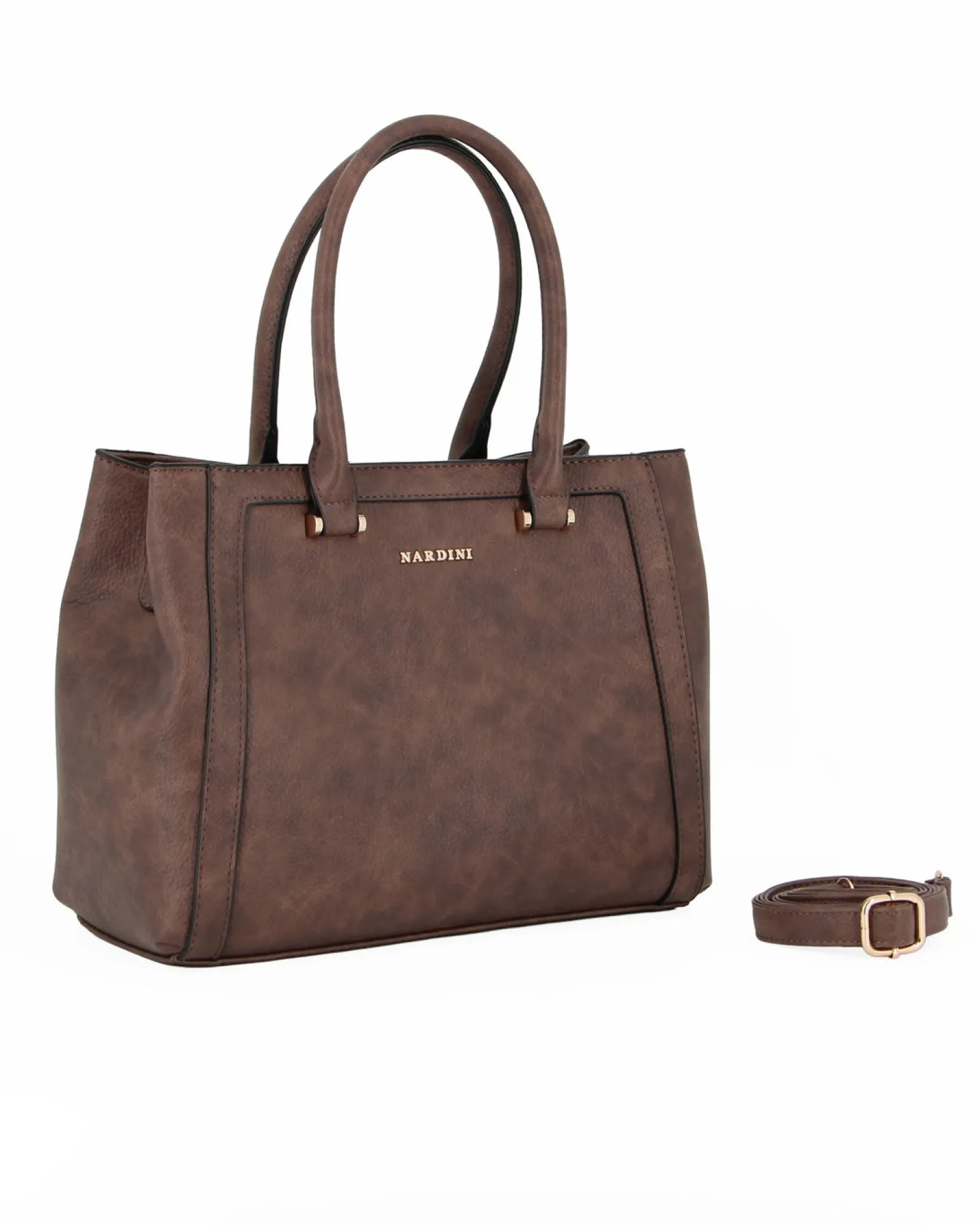 BORSA ECOPELLE 2MAN.C/RIPORTI SAFFIANO