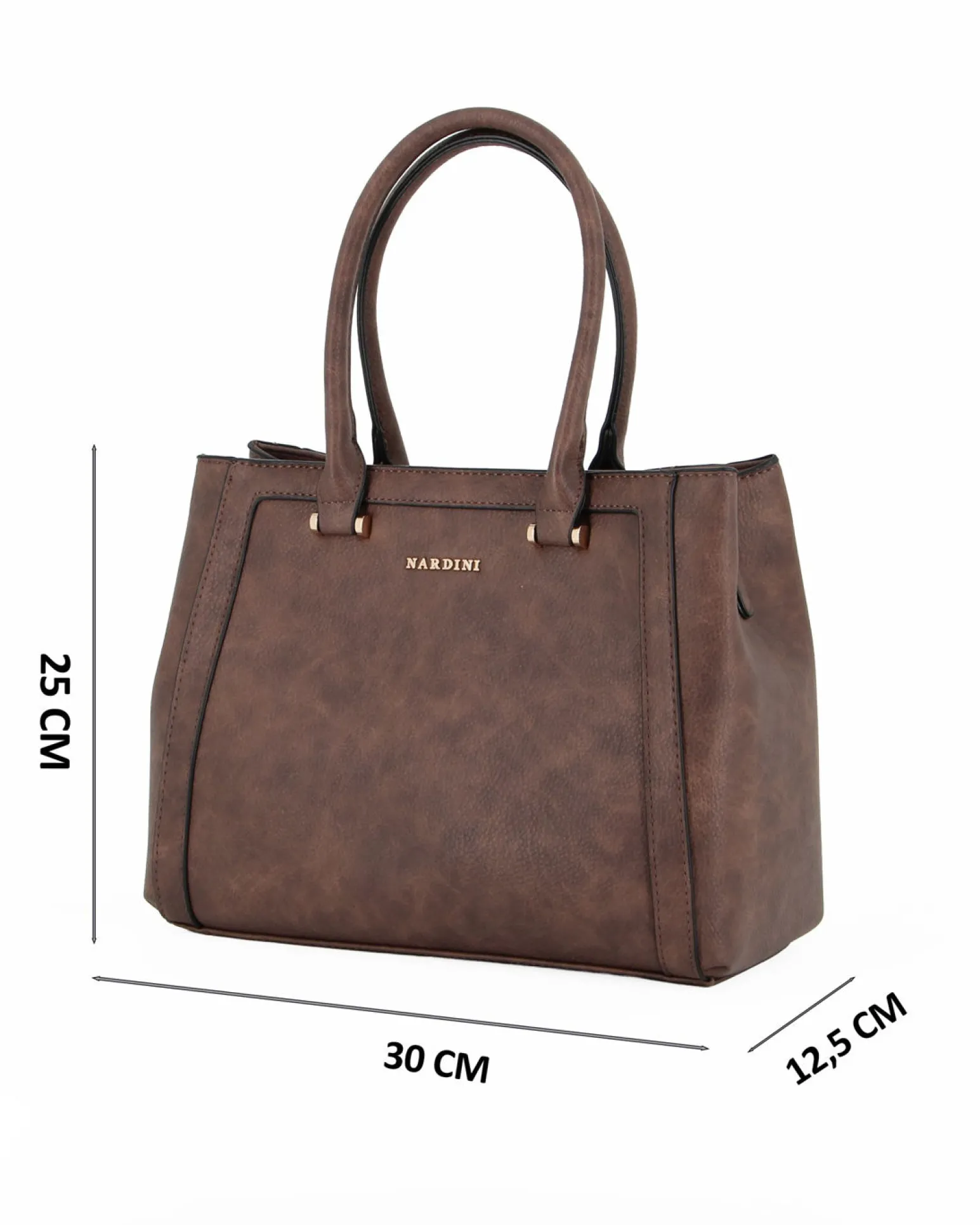 BORSA ECOPELLE 2MAN.C/RIPORTI SAFFIANO