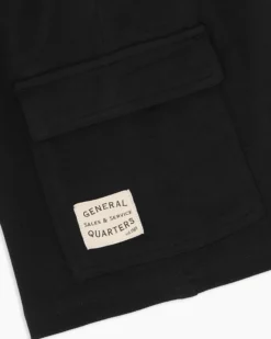 BROKER'S - Bermuda nero in cargo piquet