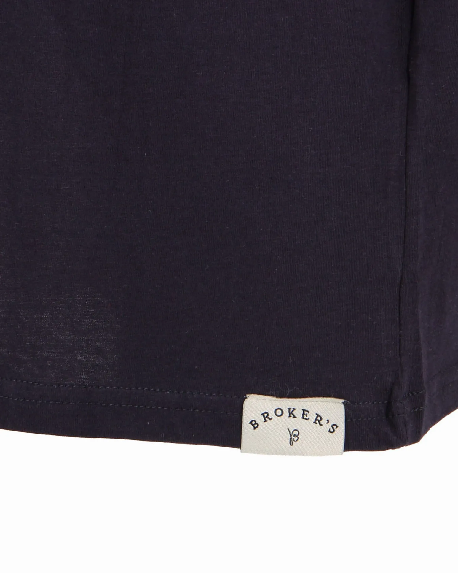 BROKER'S - Tshirt manica corta grigio scuro con stampa in cotone