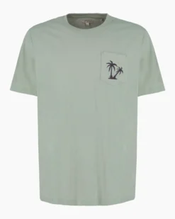 BROKER'S - Tshirt mezza manica con taschino e stampa
