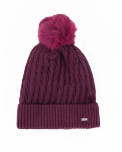 BRUGI - CAPPELLO BORDEAUX DA DONNA CON PON PON  -  ZH2H-6435_323