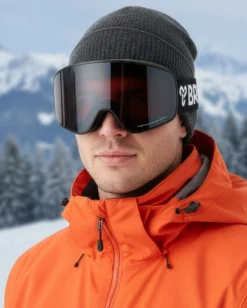 BRUGI - MASCHERA SCI UOMO NERA , ZJ1E-TB91- 500