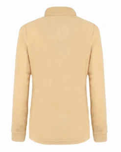 BRUGI - MICROPILE BEIGE DA DONNA CON MEZZA ZIP
