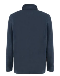 BRUGI - MICROPILE BLU DA UOMO MEZZA ZIP
