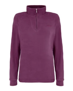 BRUGI - MICROPILE MELANZANA DA DONNA MEZZA ZIP