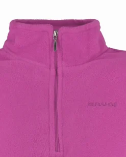 BRUGI - MICROPILE ROSA CICLAMINO MEZZA ZIP PER RAGAZZI