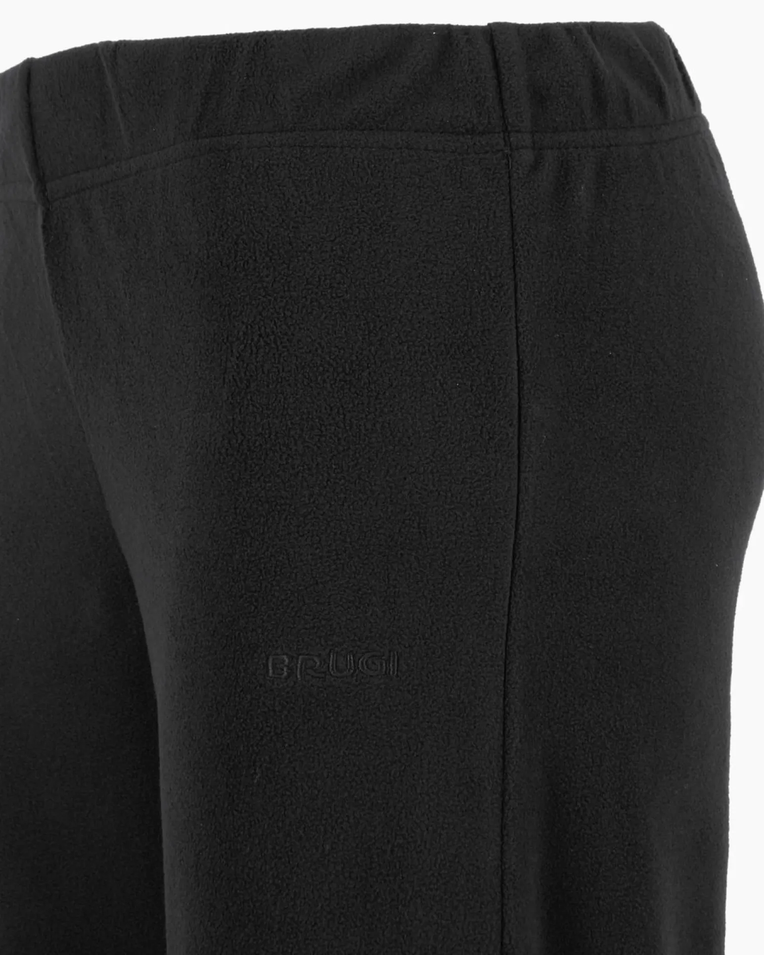BRUGI - PANTALONE CON POLSINO MICROPILE DA DONNA NERO, 9GYL-T154_500