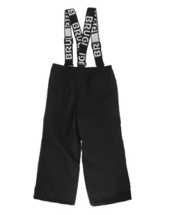 BRUGI - Pantalone da sci bambino blu impermeabile traspirante antivento con bretelle regolabili
