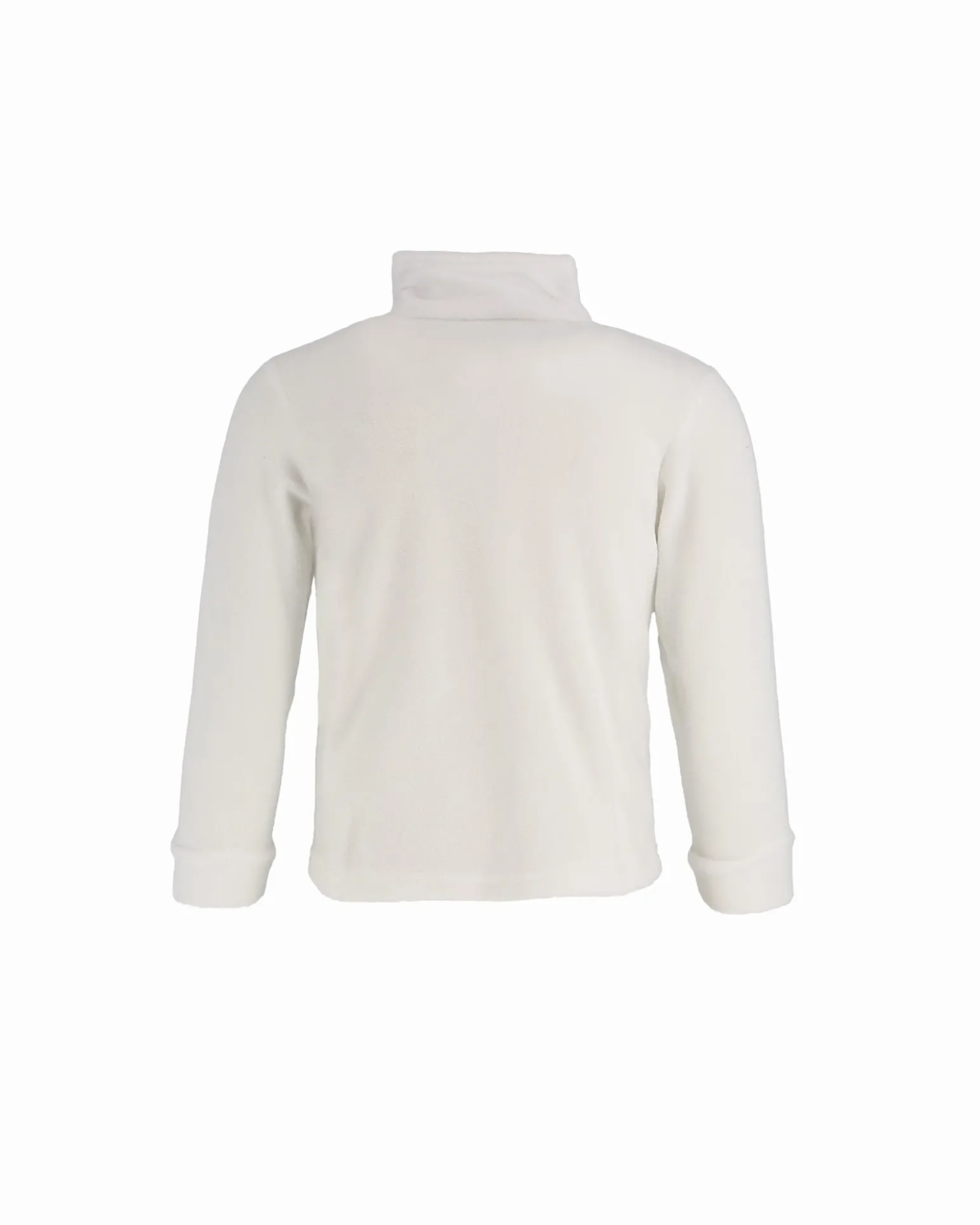 BRUGI - Pile da bambino bianco con mezza zip frontale