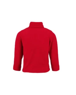 BRUGI - Pile da bambino rosso con mezza zip frontale