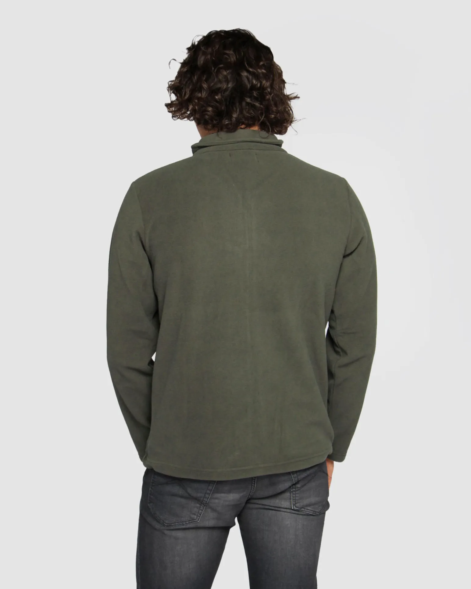 BRUGI - PILE FULL ZIP UOMO VERDE SCURO, 9GZA-TZ17-727
