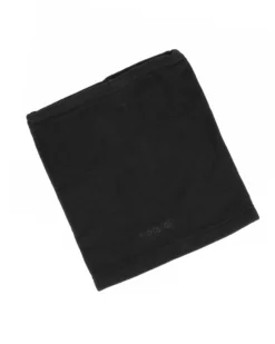 BRUGI - Scaldacollo in pile da uomo nero con coulisse regolabile