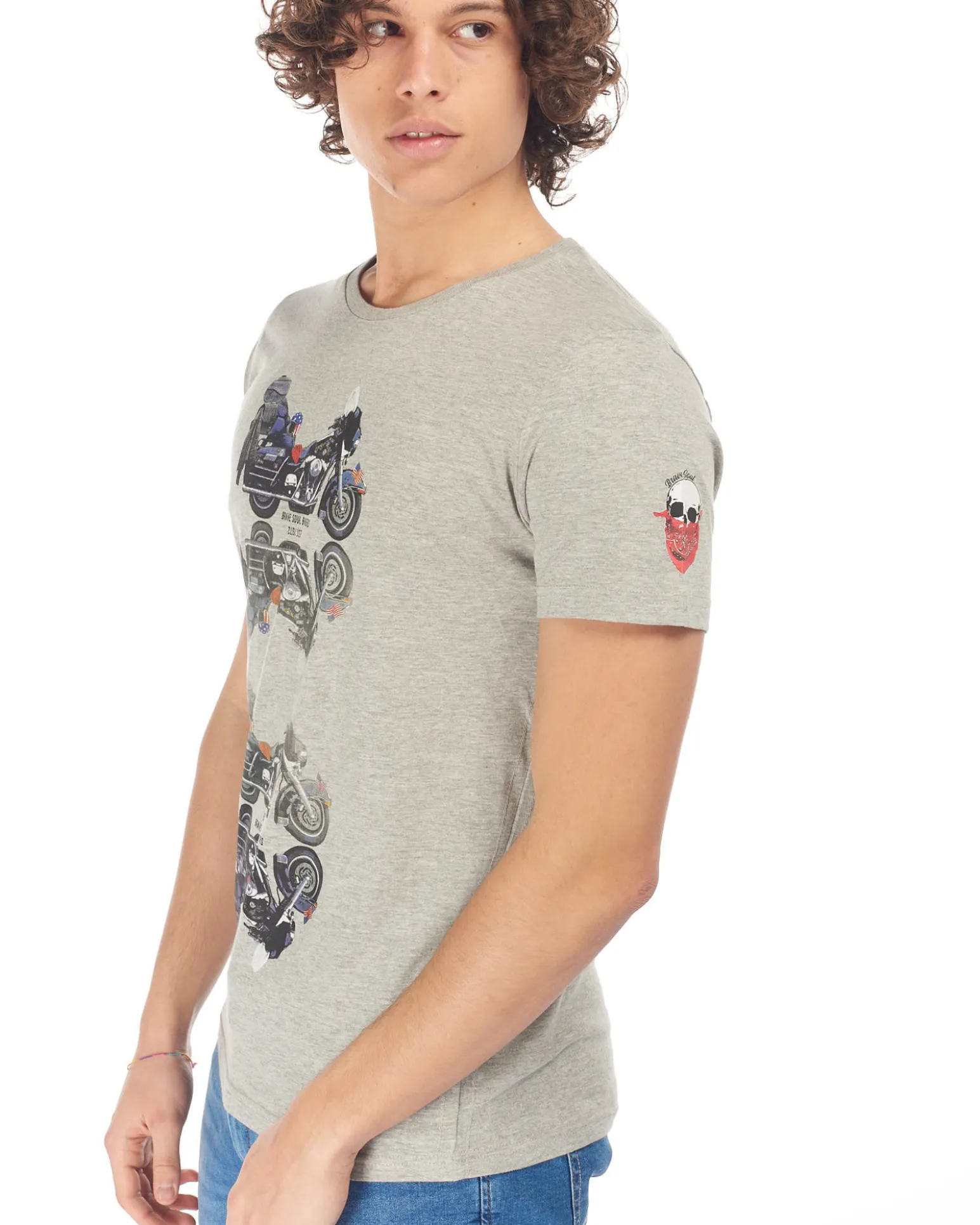 B-SOUL - UOMO TSHIRT MEZZA MANICA MOTO