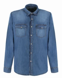 CAMICIA JEANS SABBIATO MEDIO