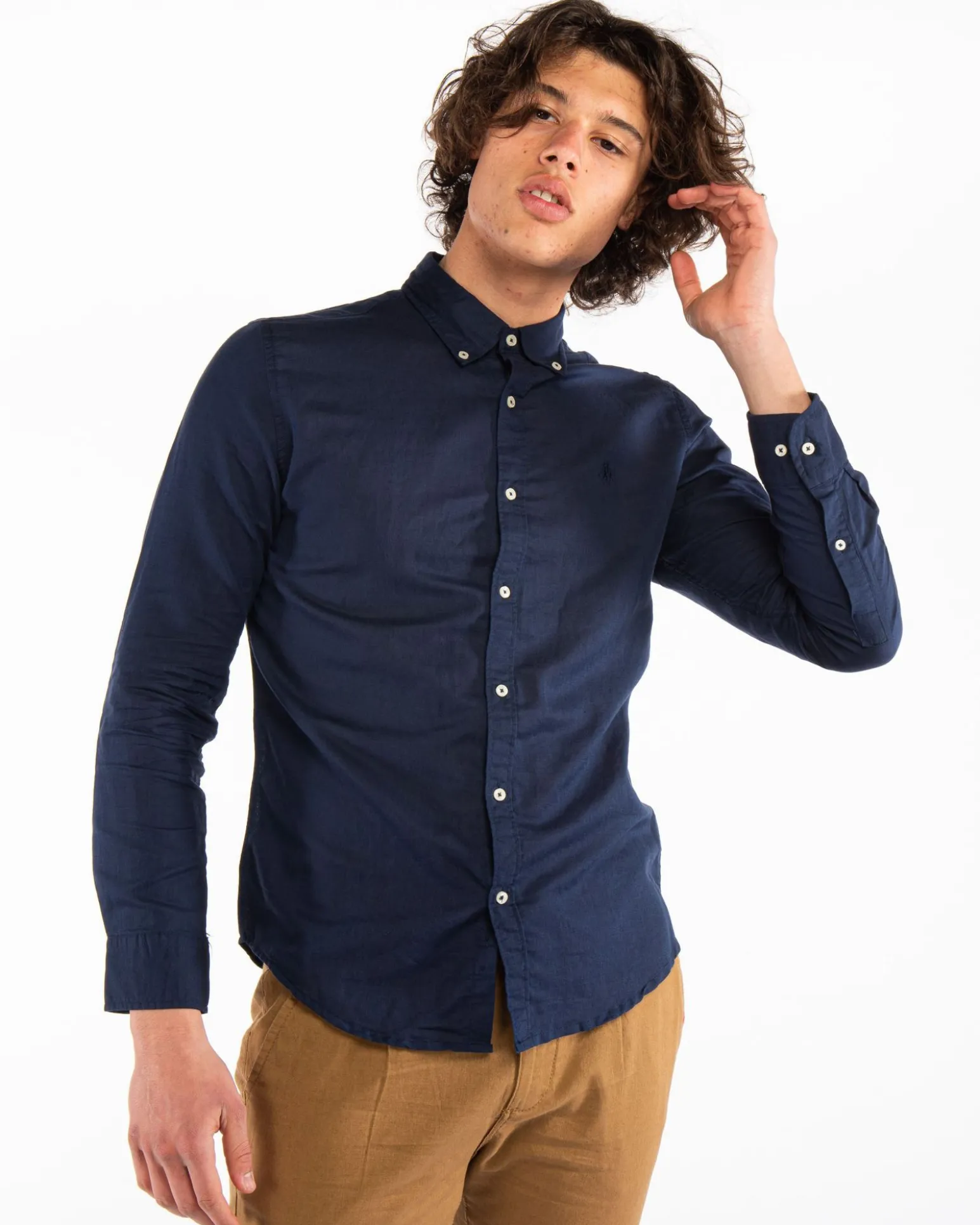 CAMICIA MANICA LUNGA BOTTON DOWN LINO