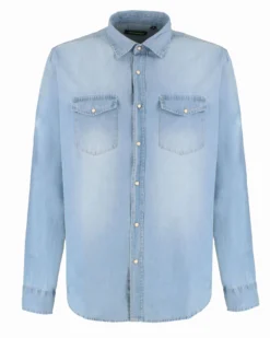 CAMICIA MANICA LUNGA JEANS SABBIATO CHIA