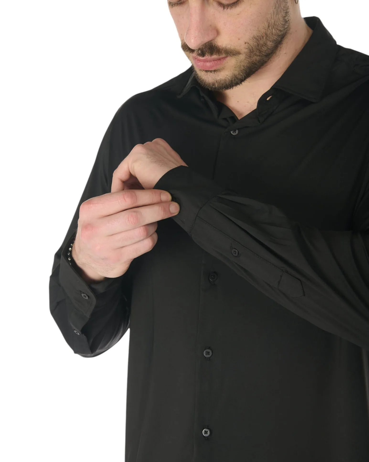 CAMICIA MANICA LUNGA TESSUTO TECNICO