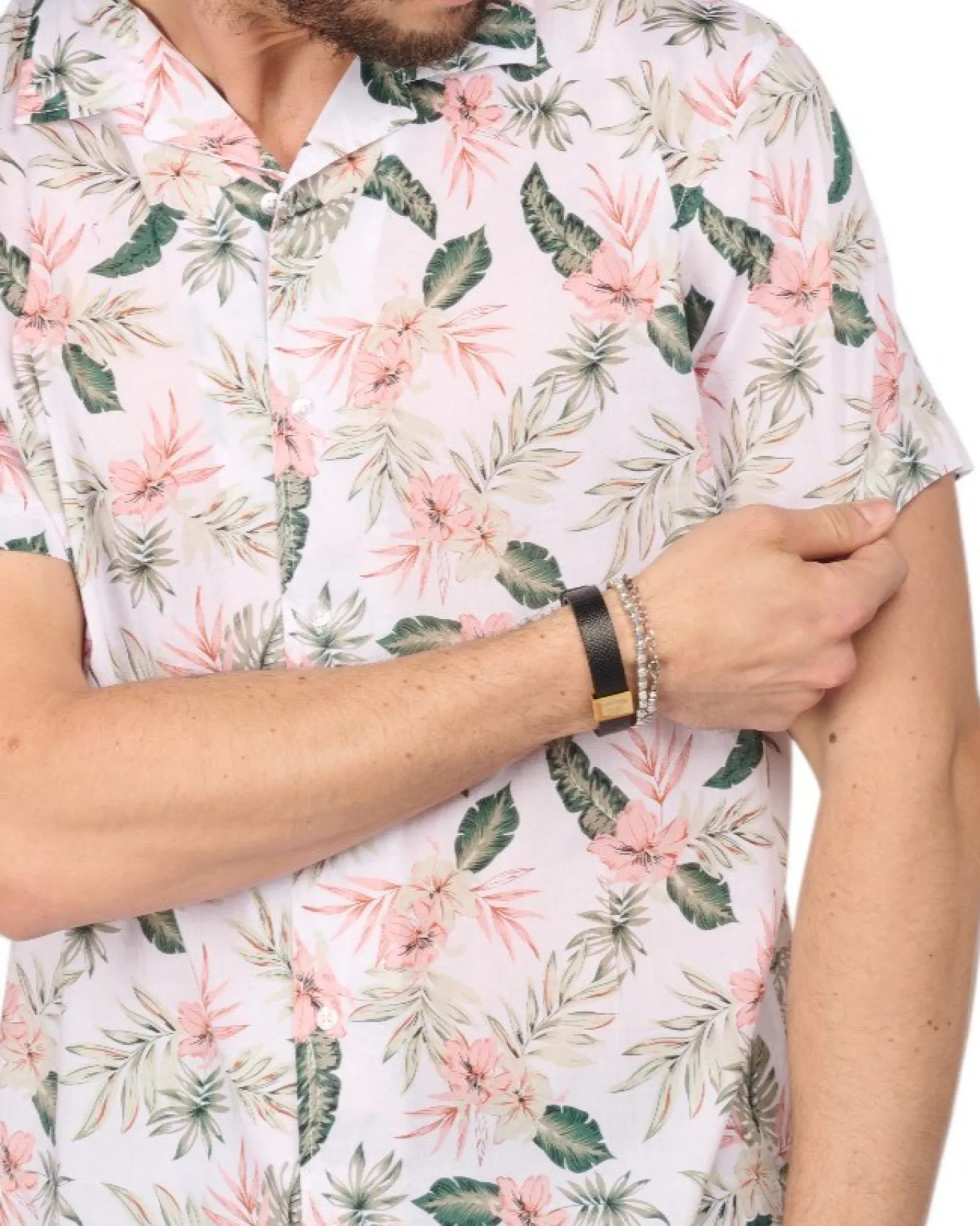 CAMICIA MEZZA MANICA COLLO SCIALLATO