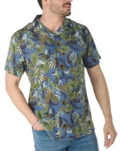 CAMICIA MEZZA MANICA COLLO SCIALLATO