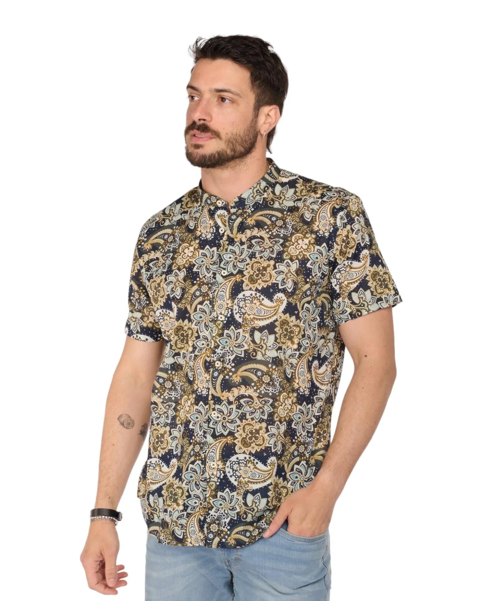 CAMICIA MEZZA MANICA COREANA FANTASIA