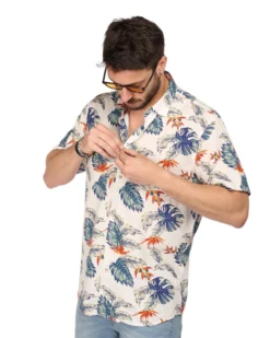 CAMICIA MEZZA MANICA FANTASIA