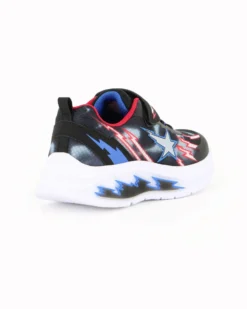 CANGURO - Sneakers blu e nera da bambino con strappo, numerata 29/35