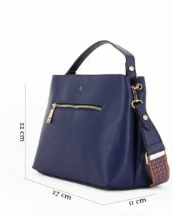 CARRERA - Borsa blu con un manico