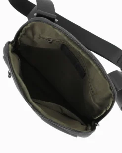 CARRERA - Borsello nero da uomo con tasca frontale