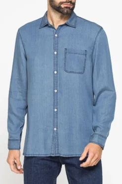 CARRERA - Camicia jeans manica lunga blu chiaro
