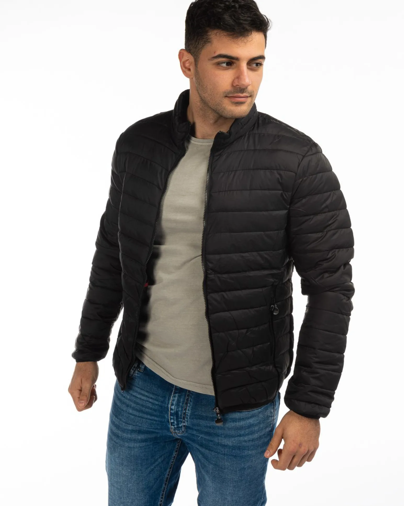 CARRERA - CAMICIA JEANS NERA MANICA LUNGA BOTTON DOWN CON UN TASCHINO