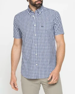CARRERA - Camicia manica corta botton down con taschino