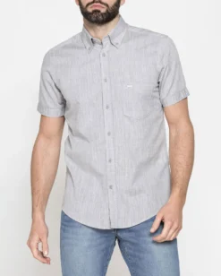 CARRERA - CAMICIA MANICA CORTA COLLO BOTTON DOWN TESSUTO MALFILE' CON  1TASCHINO