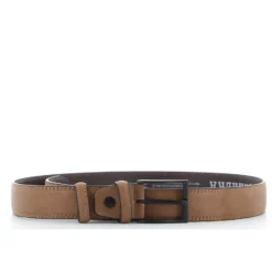 CARRERA - Cinta con interno in VERA PELLE e fibbia nickel free