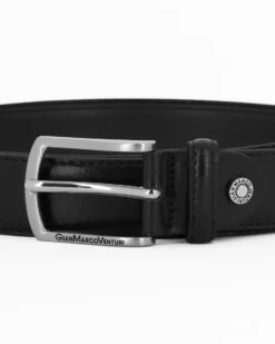 CARRERA - Cinta da uomo nero in VERA PELLE