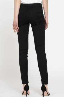 CARRERA - DONNA LEGGINGS JEANS NERO SUPER STRETCH