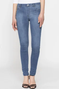 CARRERA - DONNA LEGGINGS JEANS DENIM CHIARO SUPER STRETCH