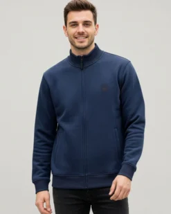 CARRERA - FELPA FULL ZIP BLU DA UOMO