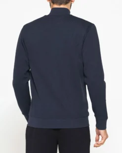 CARRERA - FELPA FULL ZIP BLU IN PIQUET DA UOMO