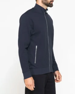CARRERA - FELPA FULL ZIP BLU IN PIQUET DA UOMO