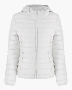 CARRERA - GIUBBINO DONNA BIANCO CON CAPPUCCIO 100GR RIPSTOP