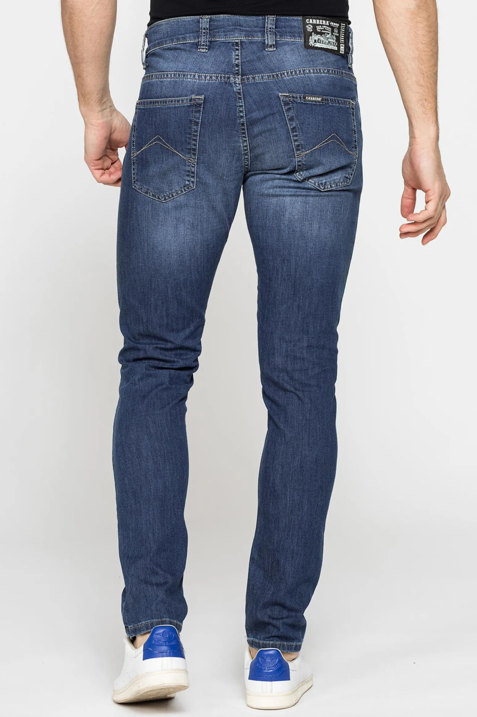 CARRERA - JEANS 5 TASCHE ELASTICIZZATO SABBIATO MEDIO