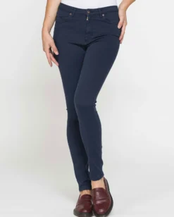 CARRERA - LEGG-JEANS BLU DONNA 5 tasche con zip