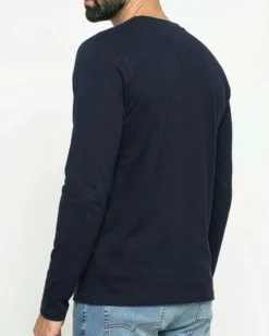 CARRERA - MAGLIA A MANICA LUNGA BLU DA UOMO