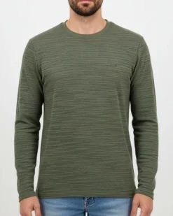 CARRERA - MAGLIA MANICA LUNGA A GIROCOLLO VERDE