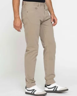 CARRERA - Pantalone beige 5 tasche in pesante gabardina di cotone