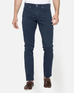 CARRERA - PANTALONE BLU 5 TASCHE COTONE ELASTICIZZATO SLIM FIT