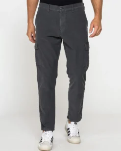 CARRERA - PANTALONE GRIGIO DA UOMO IN FUSTRAGNO STRETCH