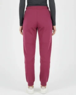 CARRERA - Pantalone in tessuto felpato bordeaux da donna