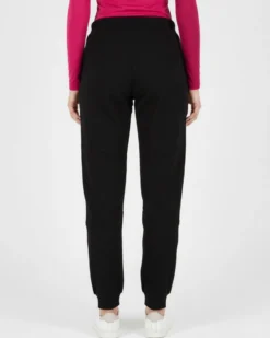 CARRERA - Pantalone in tessuto felpato nero da donna